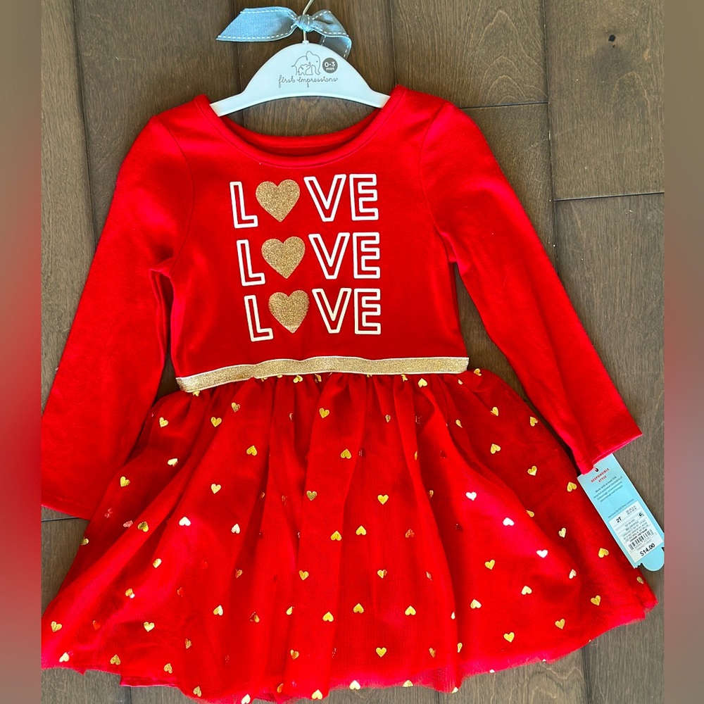 Cat and Jack Valentines Dress